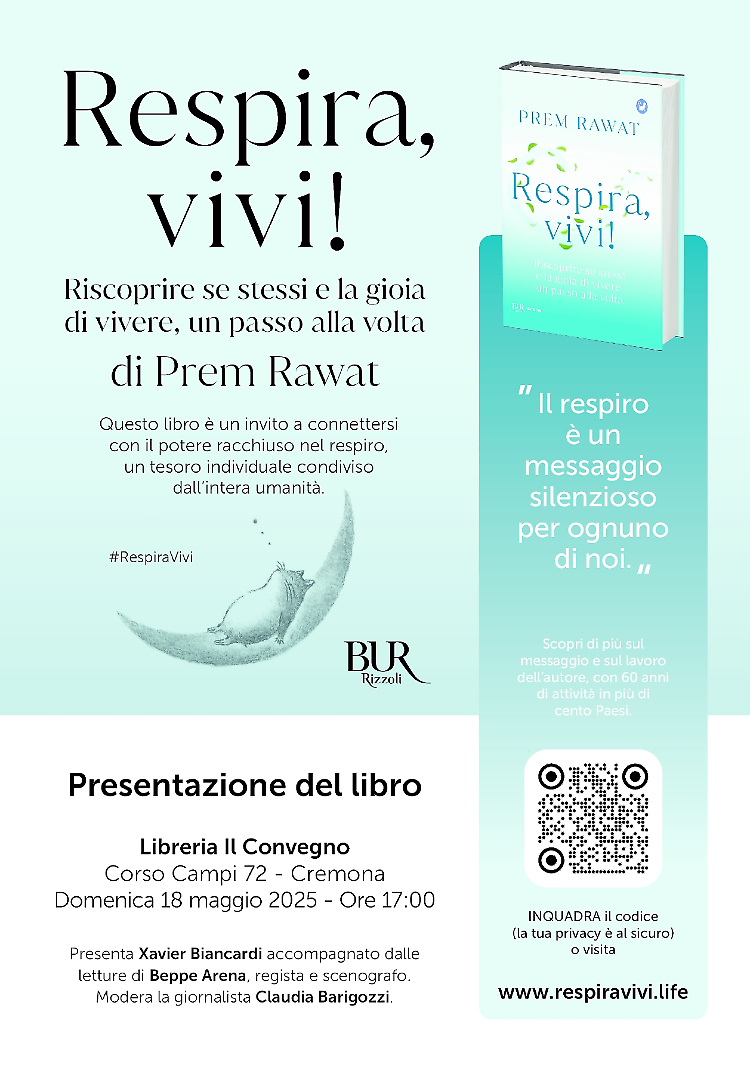 Presentazione del libro di Prem Rawat "Respira, vivi!"