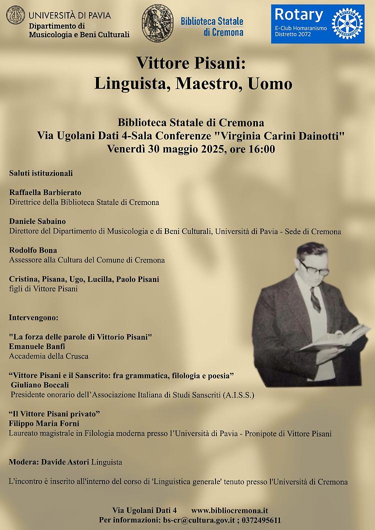 Vittore Pisani: Linguista, Maestro, Uomo 