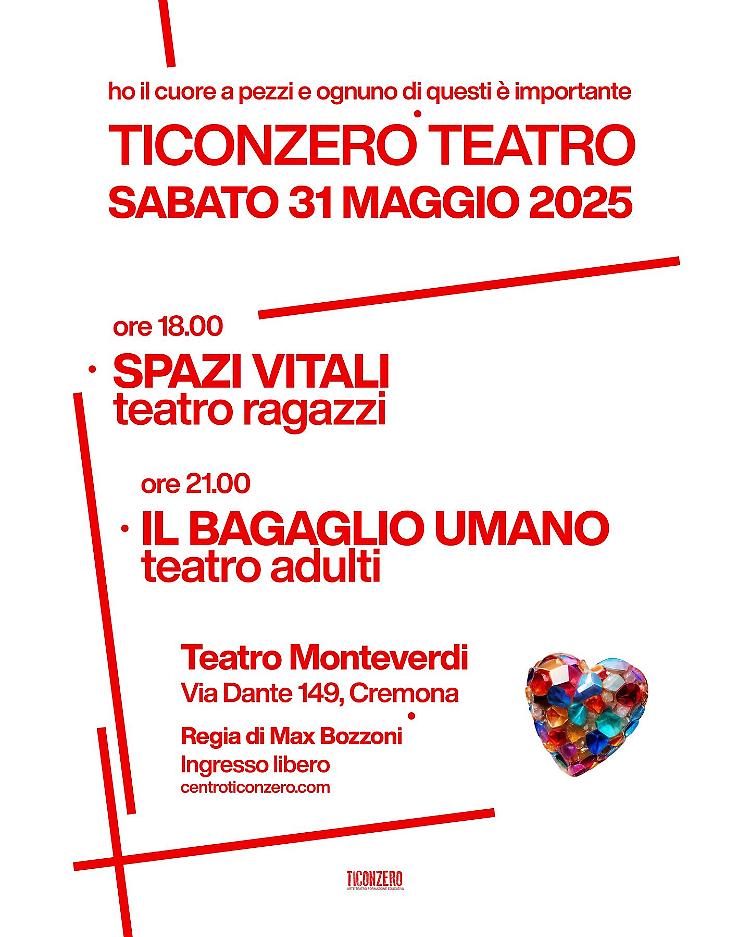 Teatro: "Ho il cuore a pezzi...ed ognuno è importante"