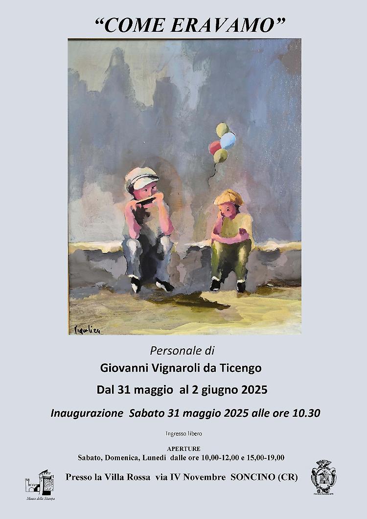 “Come eravamo” personale di Giovanni Vignaroli