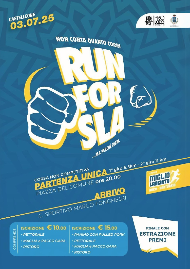 Run for SLA 2025: corsa non competitiva