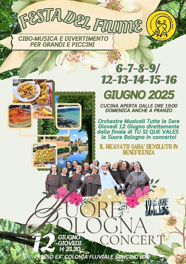38a Festa del Fiume: cibo, musica e divertimento