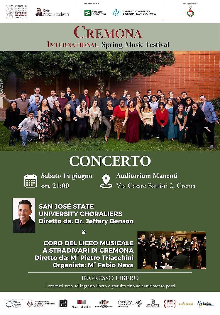 San José State University Choraliers in concerto