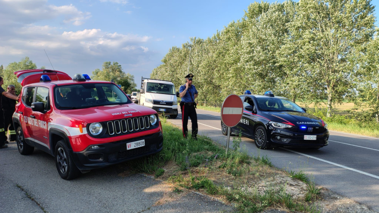 Perdita di metano, intervento dei vigili del fuoco