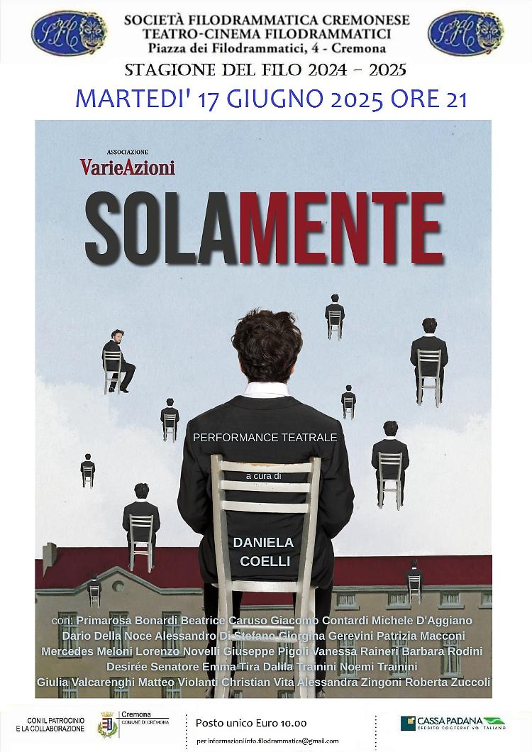 "Sola mente" Spettacolo teatrale