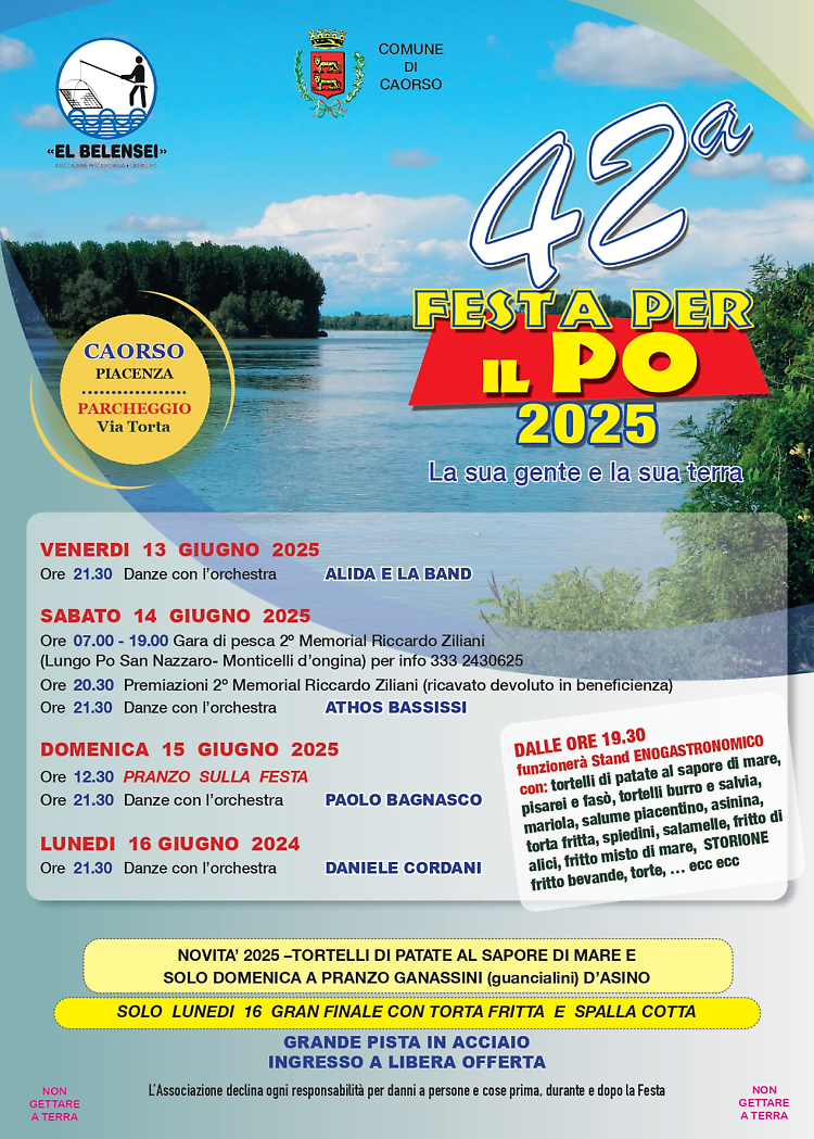 Torna la "Festa per il Po: la sua gente e la sua terra"