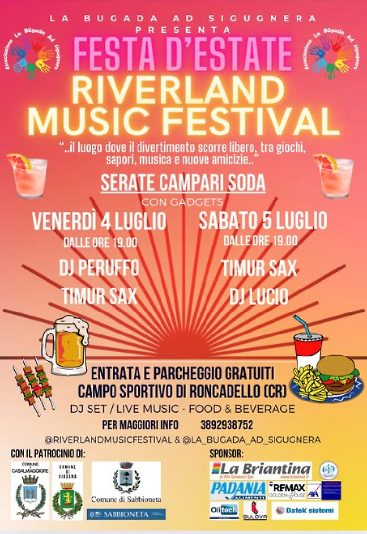 Festa d'Estate! Riverland Music Festival 