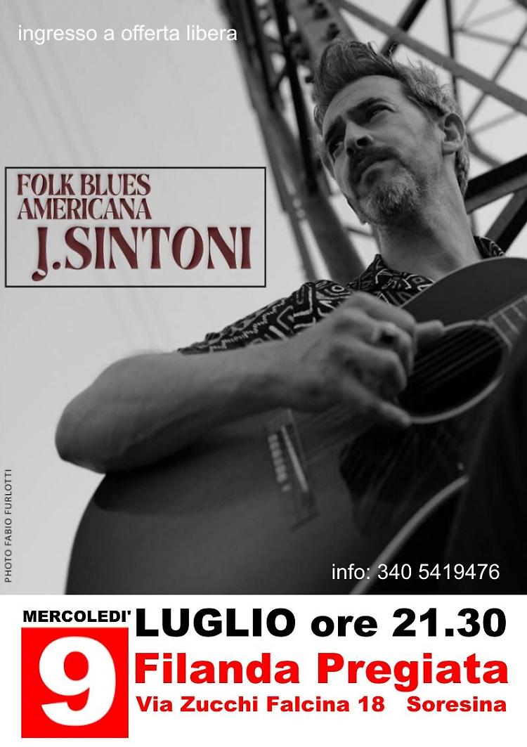 J.Sintoni in concerto: Folk Blues Americana