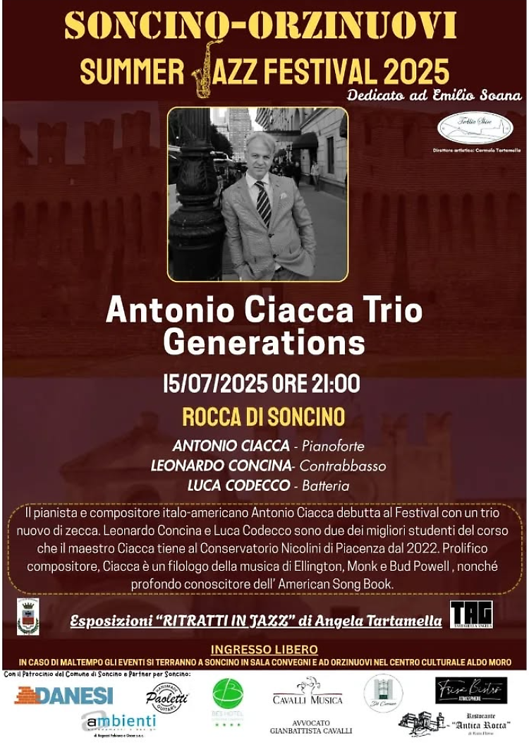Antonio Ciacca Trio Generations in concerto