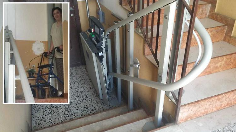 «Ho la sclerosi multipla, non posso fare le scale»