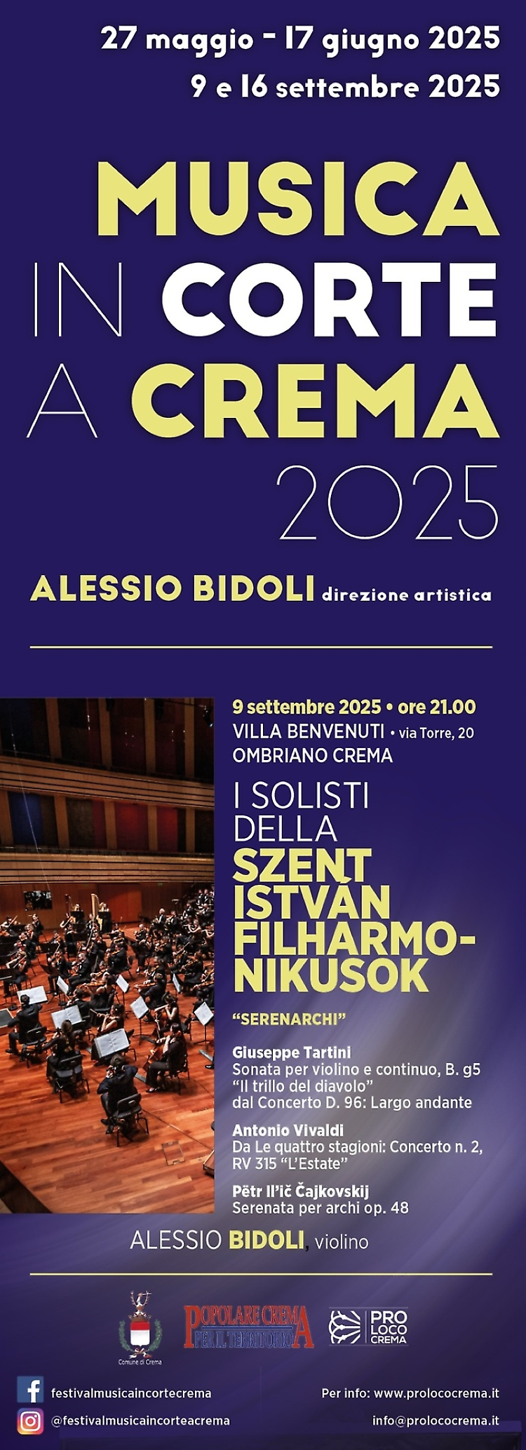 Alessio Bidoli e i solisti della Szent István Filharmonikusok