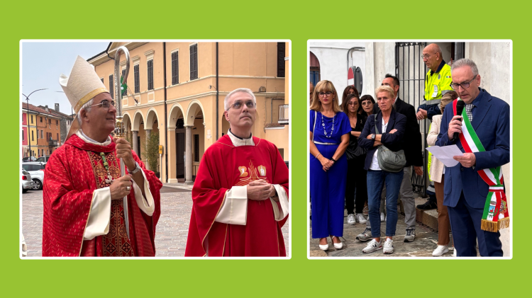 Il paese ha accolto don Roberto