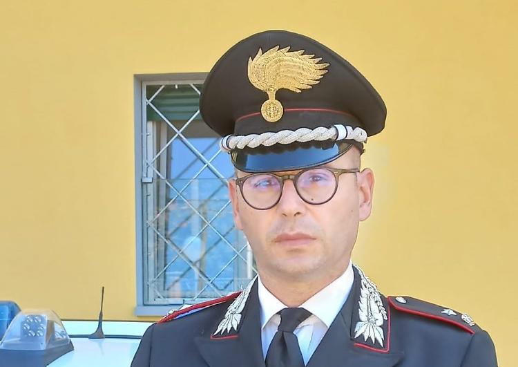 Il maggiore Giuseppe Fiore alla guida della Compagnia dei carabinieri