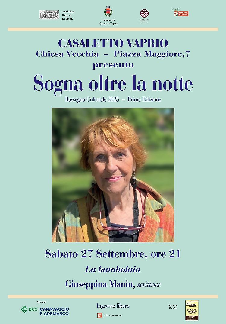 Giuseppina Manin presenta il suo ultimo romanzo La bambolaia 