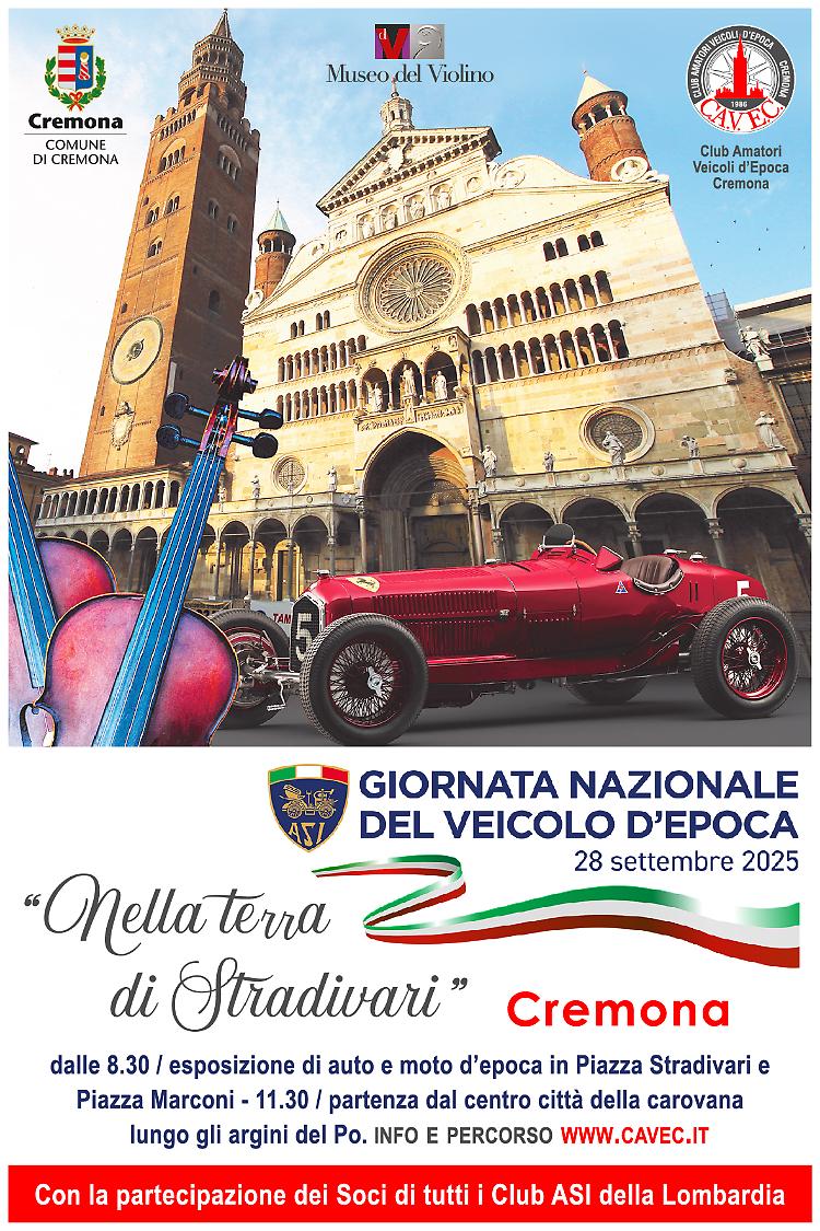 “Nella terra di Stradivari” Giornata Nazionale del Veicolo d’Epoca