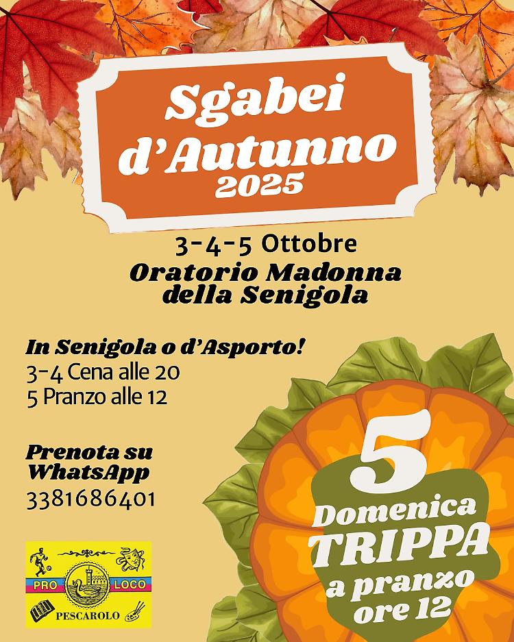 Sgabei d'autunno, all'oratorio campestre della Senigola