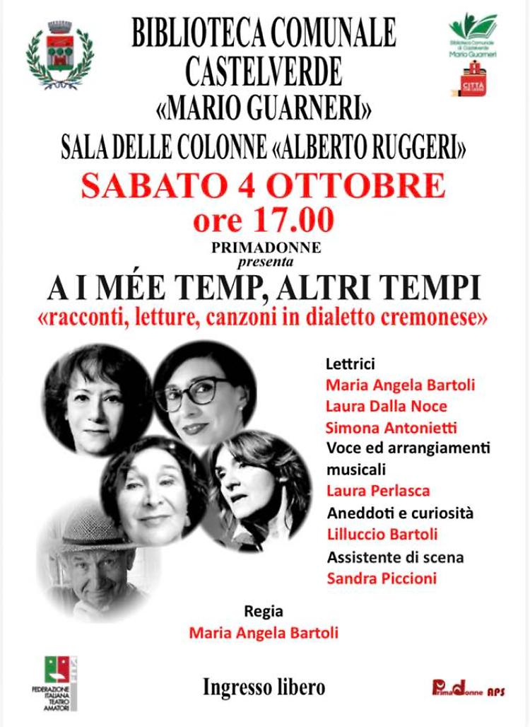 "A i mée temp, altri tempi" performance in dialetto cremonese 