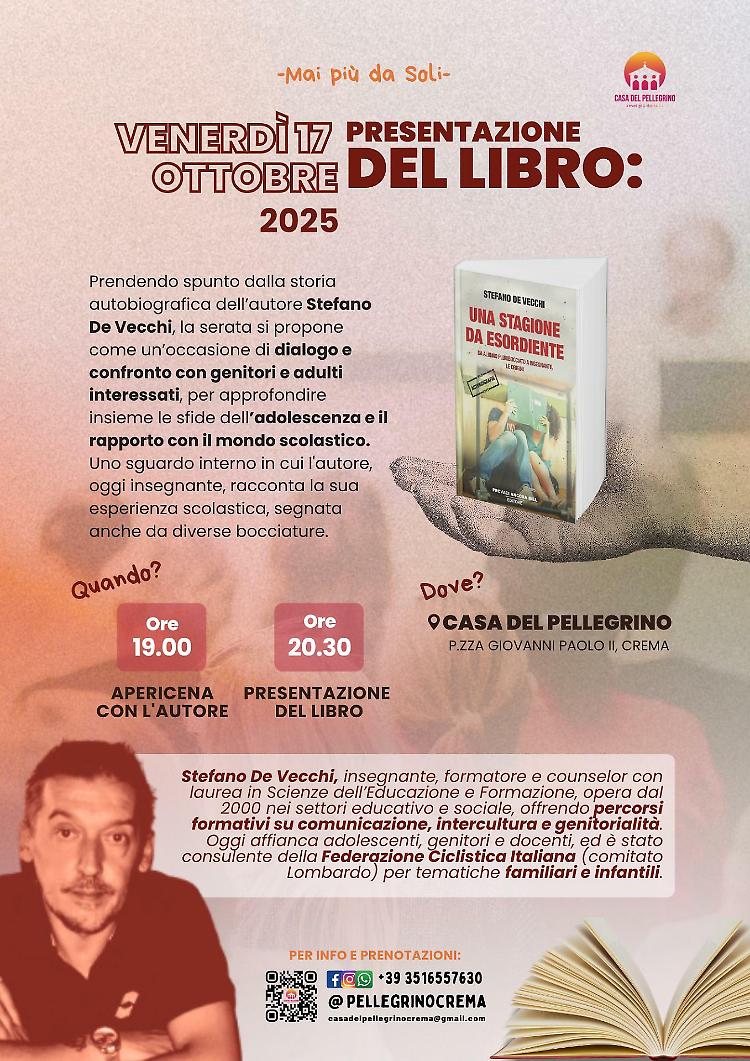 Presentazione di “Una stagione da esordiente” di Stefano De Vecchi