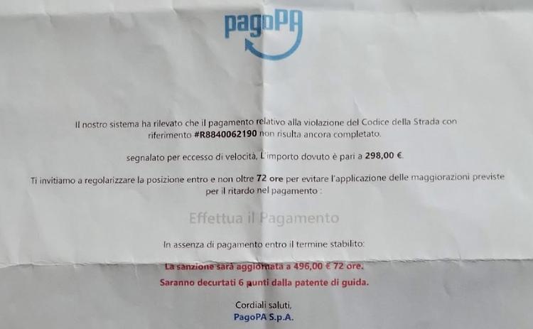  La multa non esiste, la truffa sì. E-mail fasulle a nome PagoPA