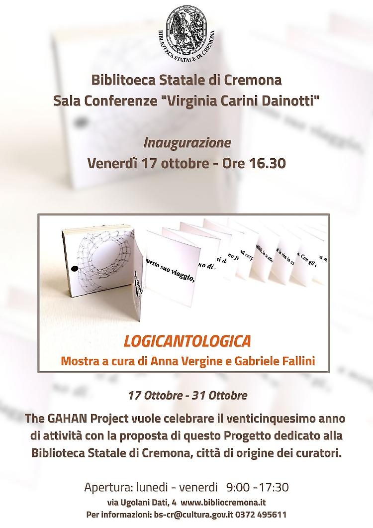 Inaugurazione della mostra LOGICANTOLOGICA