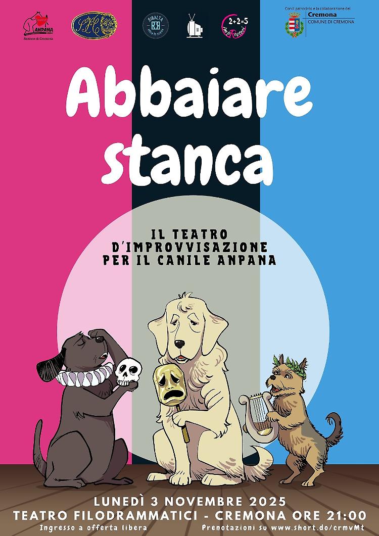 "Abbaiare stanca" Spettacolo teatrale di beneficenza