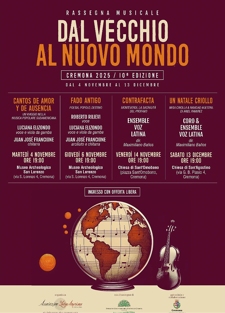 Festival “Dal vecchio al nuovo mondo”