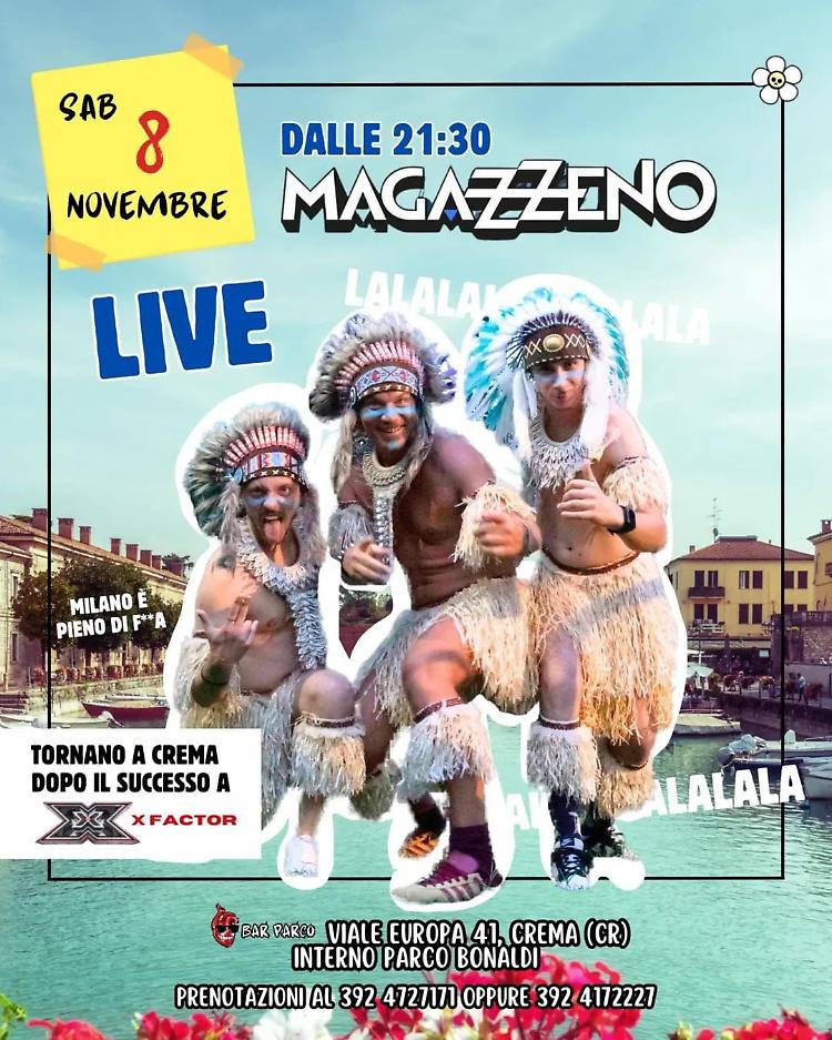 Magazzeno live a Crema l’8 novembre
