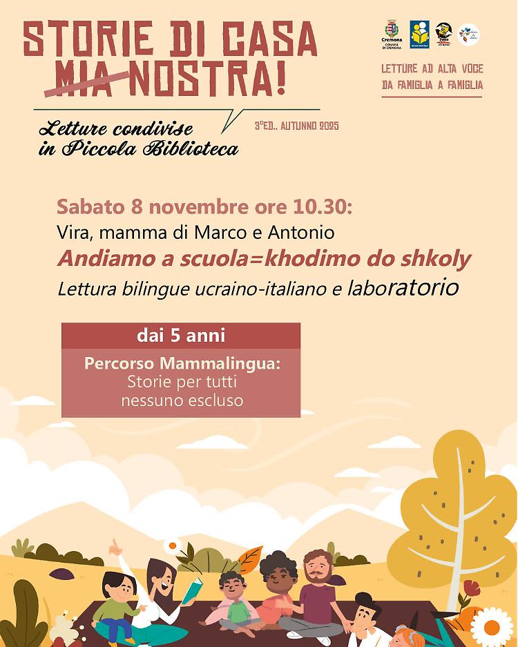 Lettura bilingue ucraino-italiano e laboratorio per bambini