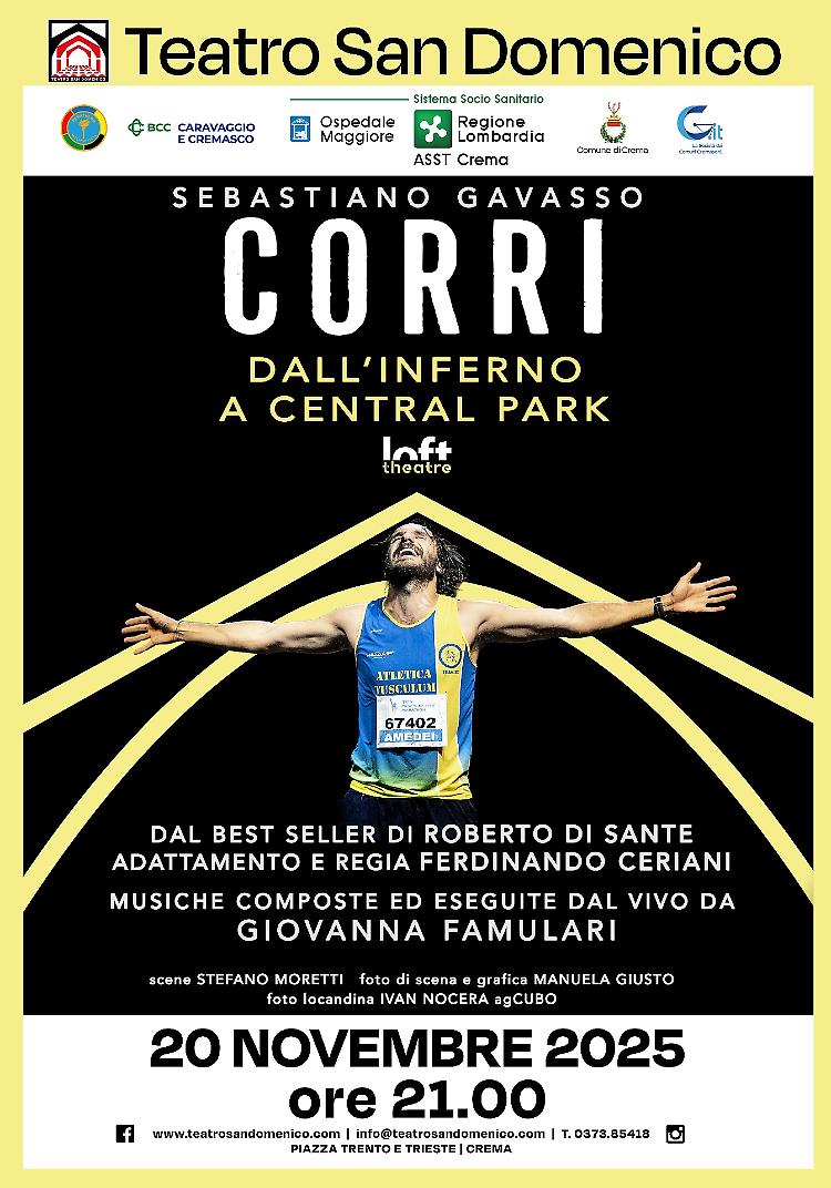 Spettacolo teatrale “CORRI - Dall’inferno a Central Park” 