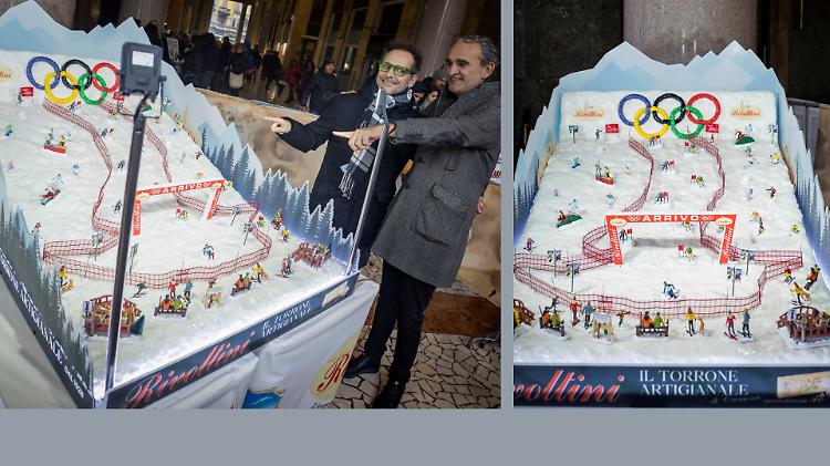 Meraviglia alla Festa del Torrone: svelata la maxi-installazione olimpica di torrone