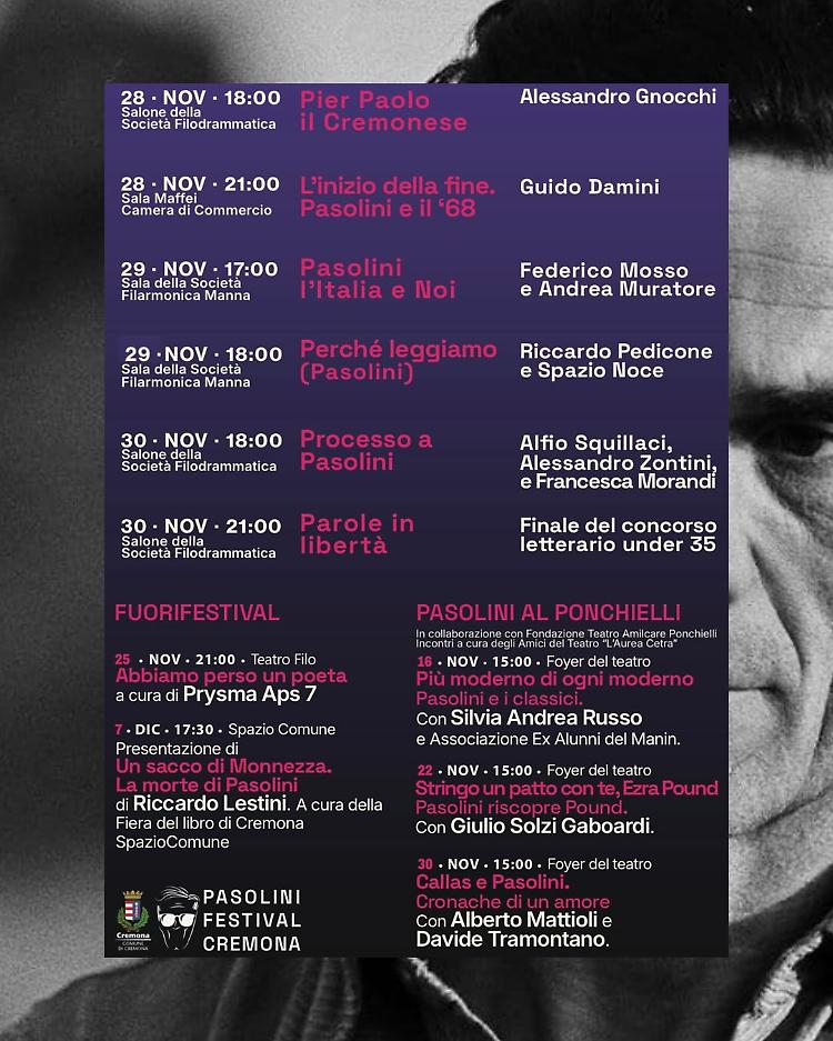 Pasolini Festival: 3 giorni per ripensare Pasolini