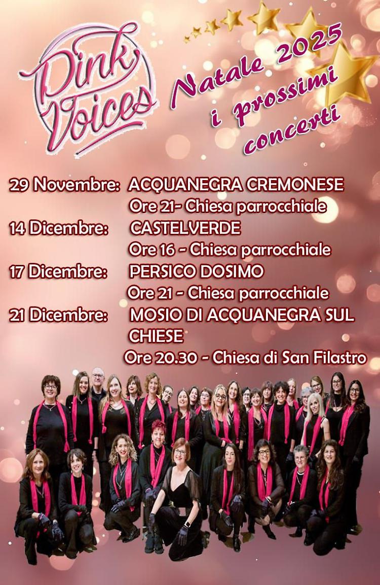 Nuova tappa del tour di Natale del coro femminile Pink Voices