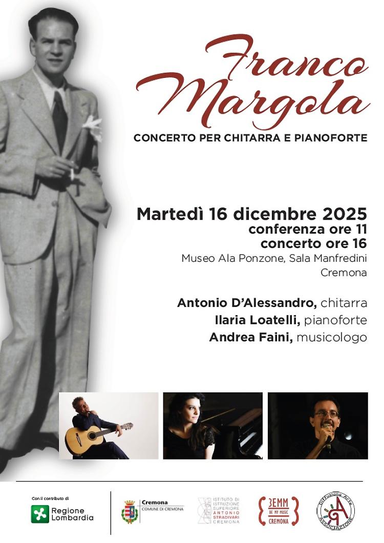 Appuntamento musicale e culturale dedicato a Franco Margola
