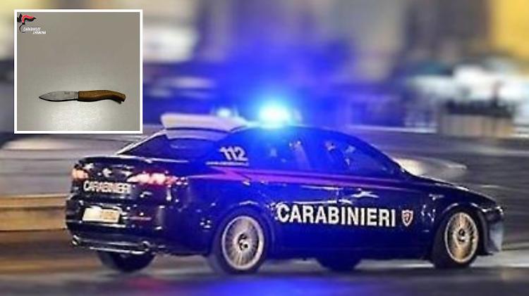 In giro con coltello e droga, denunciato 24enne