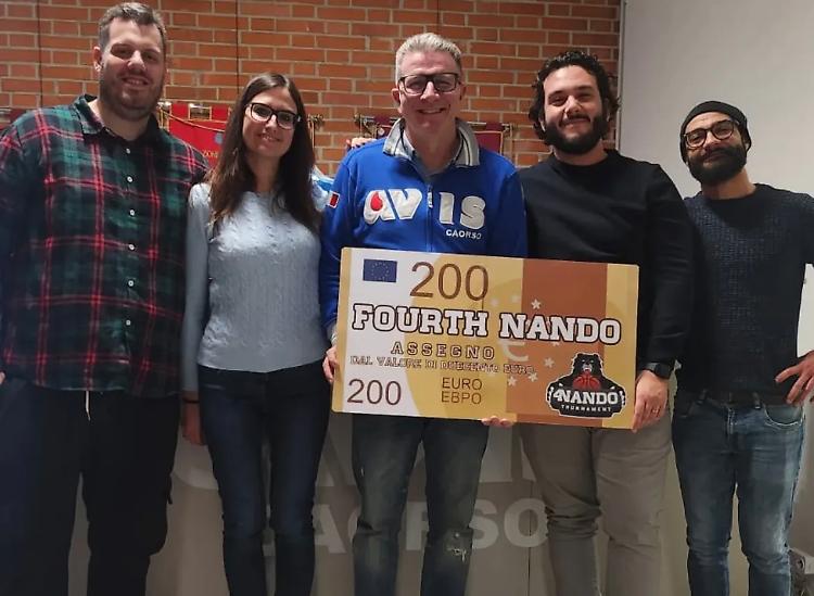 Doni: il cuore di &lsquo;4nando&rsquo; batte per scuole e Avis