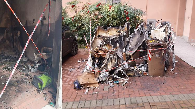 Incendio nei locali dei rifiuti alle case popolari, intervento dei vigili del fuoco