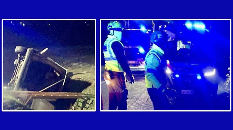 Schianto: incastrato nel furgone