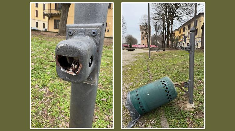Il parco nel mirino dei vandali
