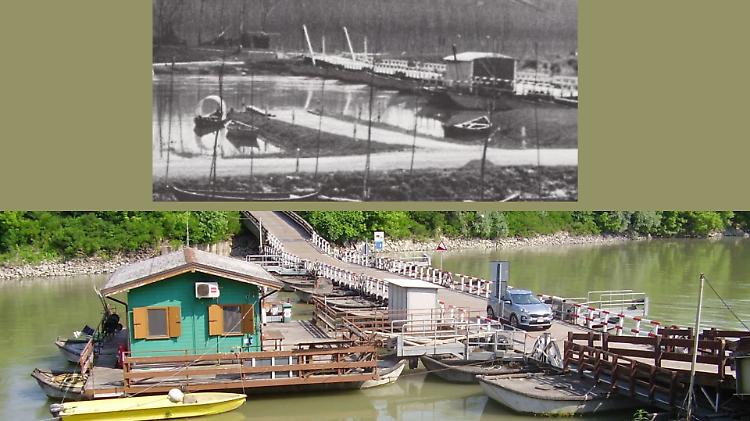 Un secolo di storia per il ponte di barche sul fiume Oglio