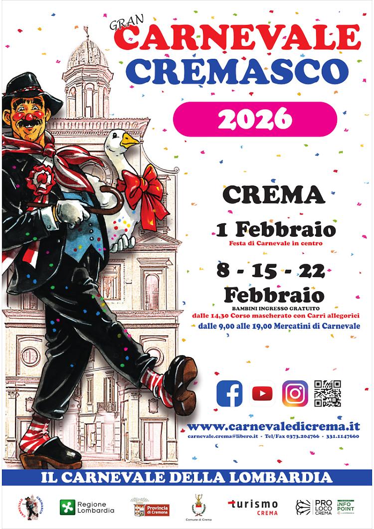 Gran Carnevale Cremasco 2026