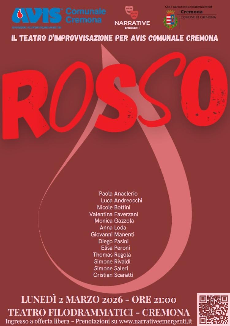 "Rosso" - Il teatro d'improvvisazione per AVIS