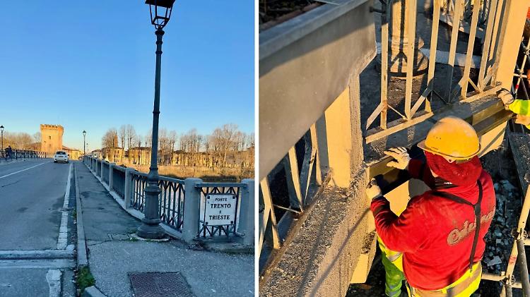 Riaperto il passaggio pedonale sul ponte Trento Trieste 