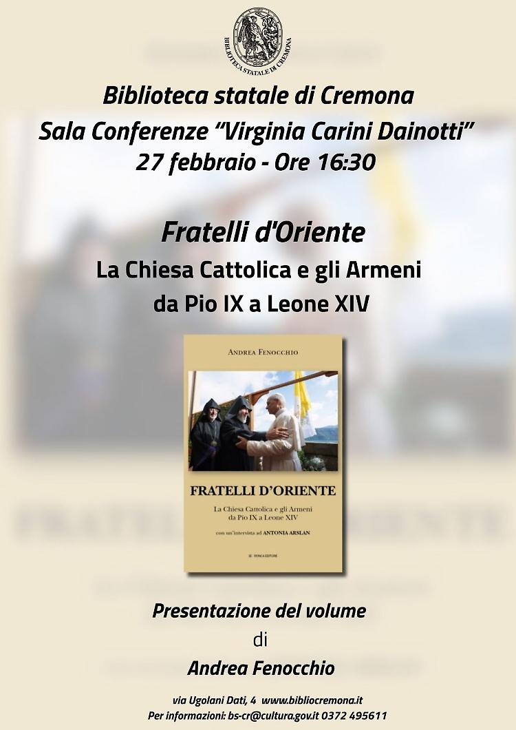 Presentazione del volume di Andrea Fenocchio "Fratelli d'oriente"