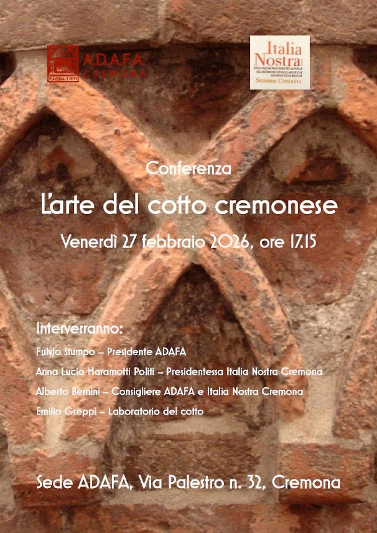 Conferenza: L&rsquo;arte del cotto cremonese