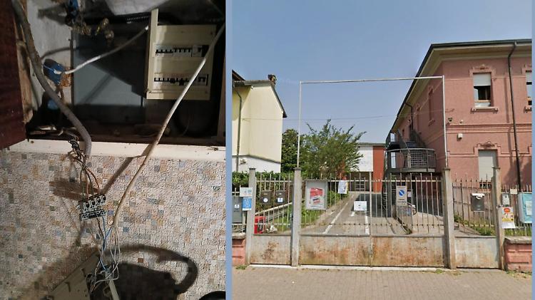 Strappa i fili del contatore e fa piombare nel buio la sede della banda: vandalo in fuga