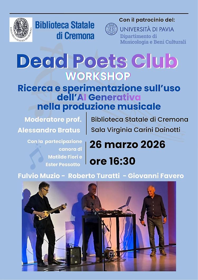Dead Poets Club: interazione tra IA e produzione musicale