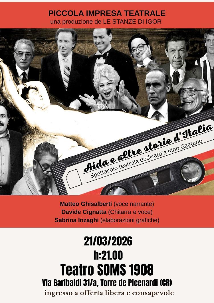 &ldquo;AIDA e altre storie d&rsquo;Italia&rdquo; spettacolo teatrale 