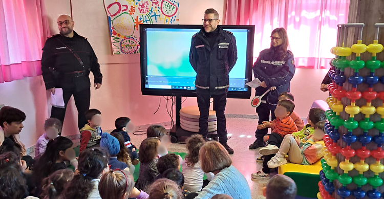 I bambini a lezione di sicurezza