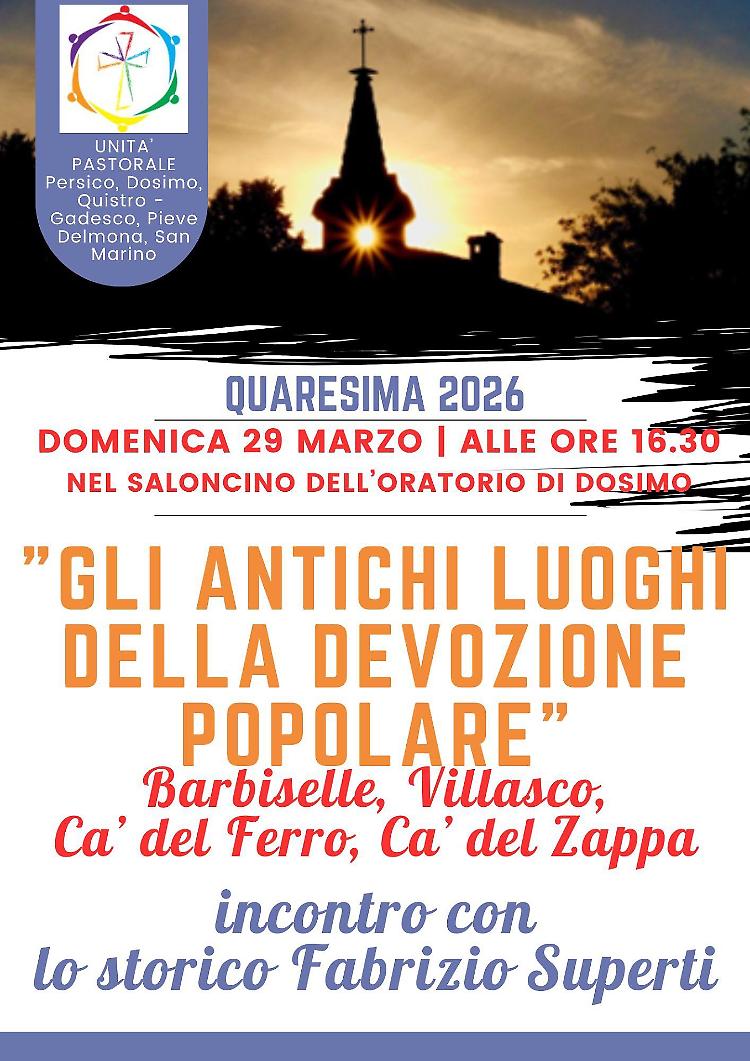 Incontro: Gli antichi luoghi della devozione popolare