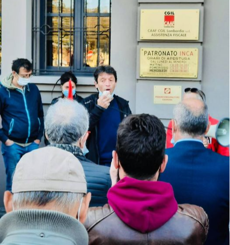 Assolato alla Cgil, Galimberti: «Noi sappiamo da quale parte stare»
